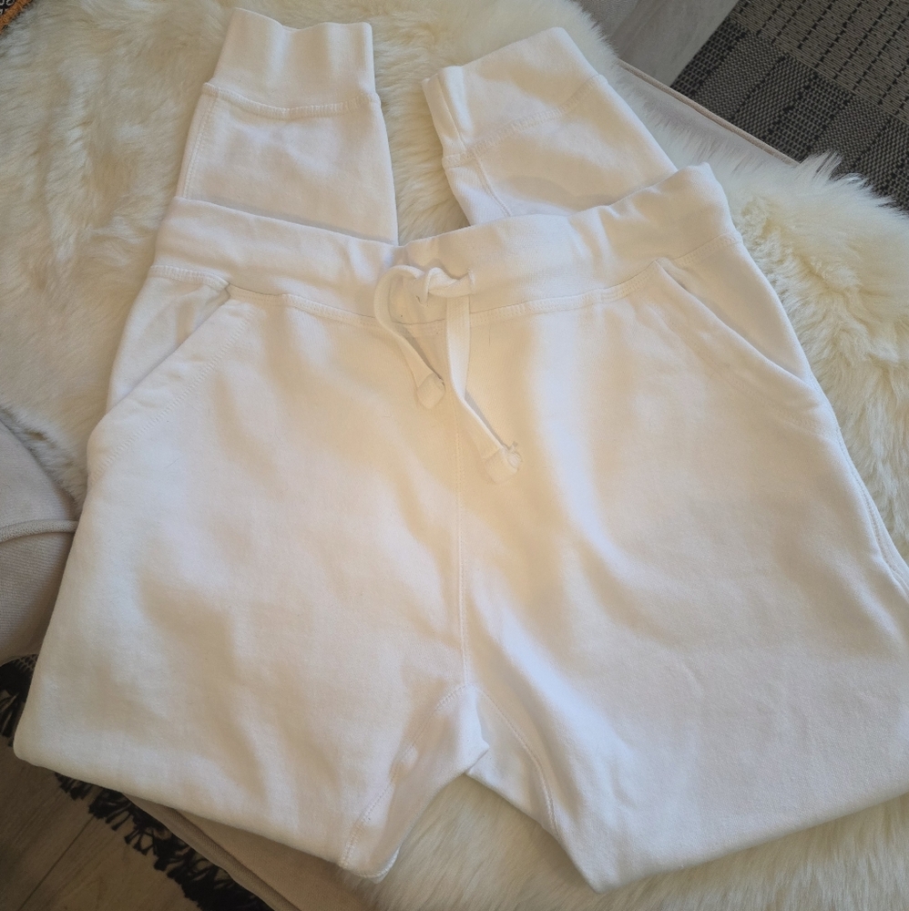 Lane 7 Men's White Heavy Weight  Streetwear Utility Jogger Sweatpant Size XL UNI